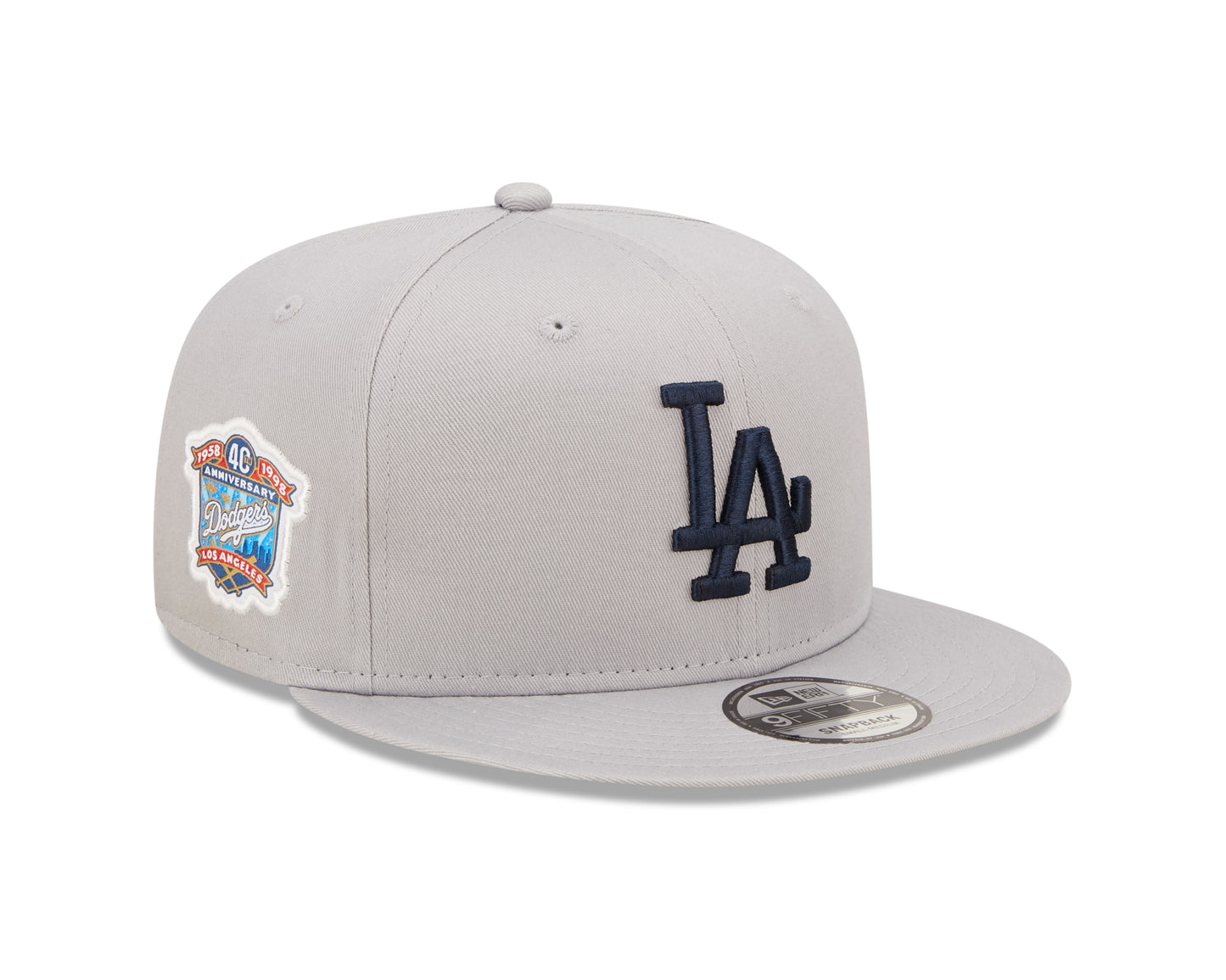 Los Angeles Dodgers Team Side Patch 9Fifty Snapback - Grey