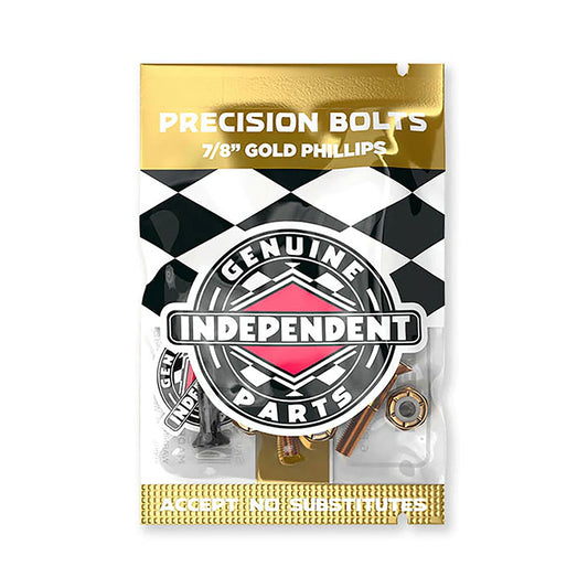 Independent Hardware Sort/ guld 7/8 / 1.inch Phillips/ stjerne 8 stk