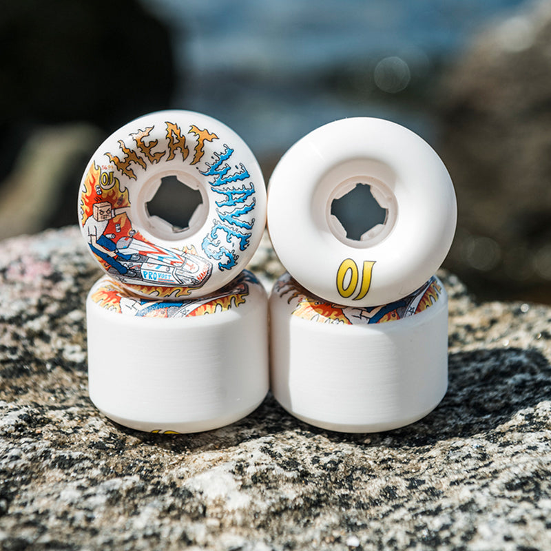 OJ Pro Collin Provost Heat Waves Elite White Full Combo 56mm 99a wheels