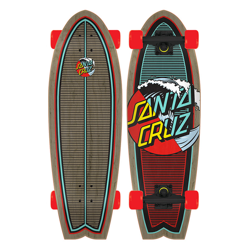 Santa Cruz Classic Wave Splice Shark Cruizer 8.8in