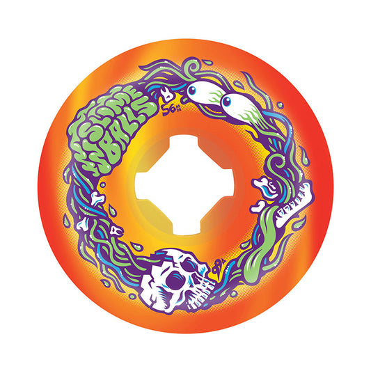Slime Balls Brains Orange Yellow Swirl 56mm 99a wheels