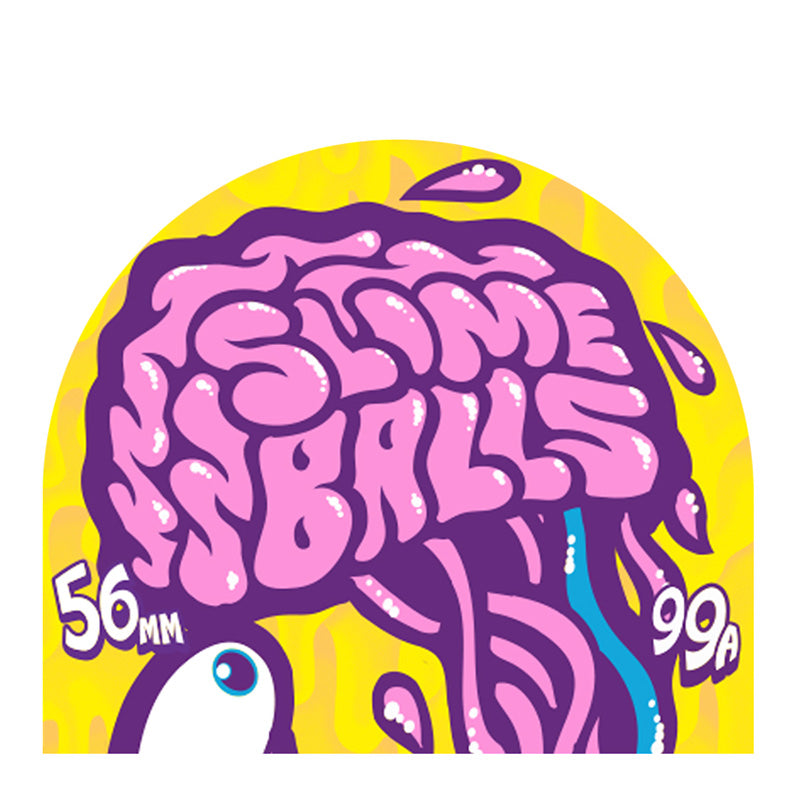 Slime Balls Brains Orange Yellow Swirl 56mm 99a wheels