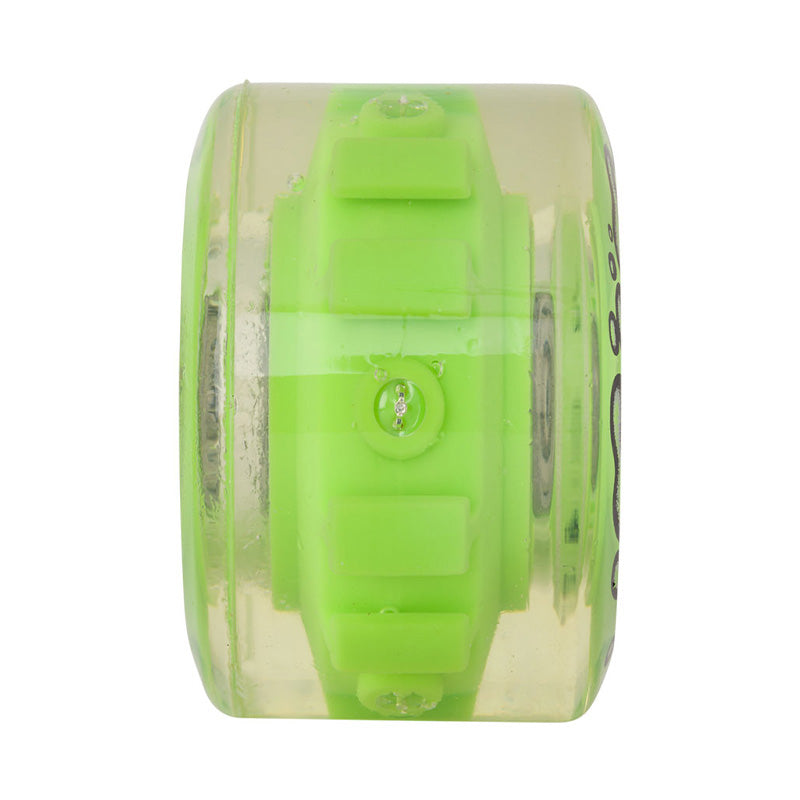 Slime Balls Light Ups w/GREEN LED and bearings OG Slime 60mm 78a wheels