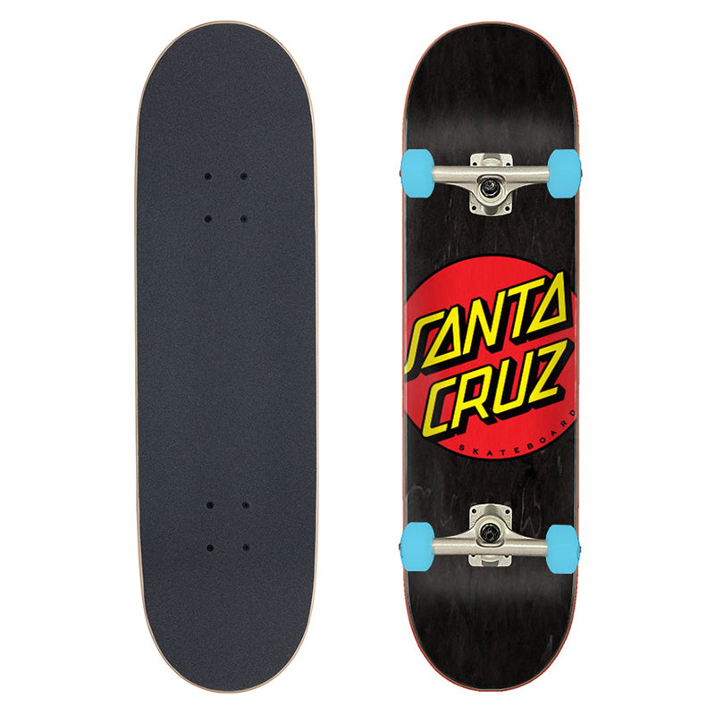 Santa Cruz Complete Classic Dot Black 8.25in (Age 14-16+)