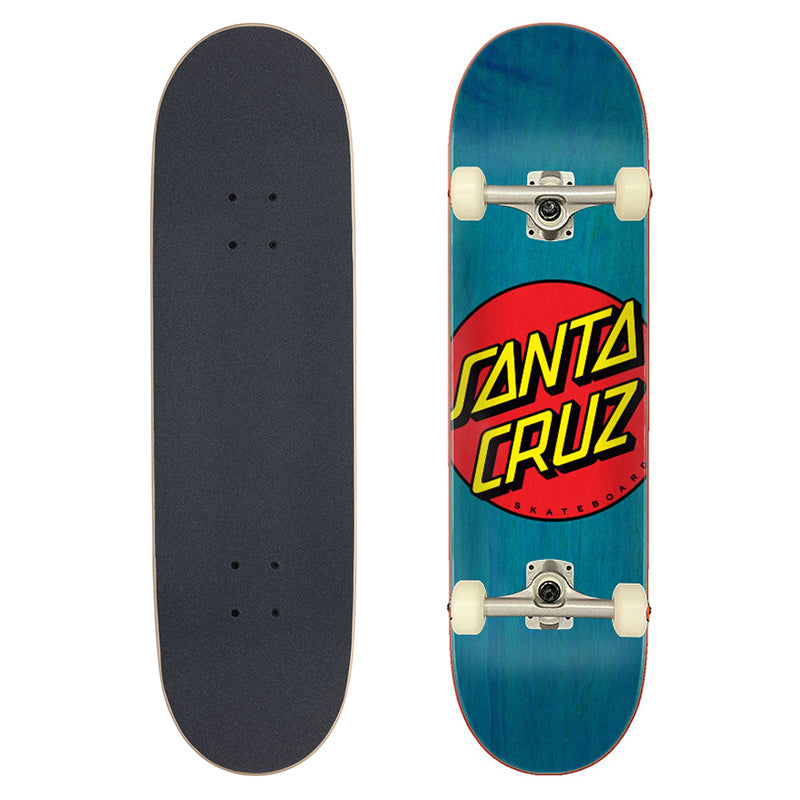 Santa Cruz Complete Classic Dot Blue 8.5in (Age 14-16+)