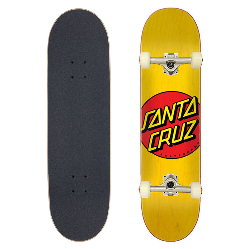 Santa Cruz Complete Classic Dot Yellow 7.75in (Age 8-12)