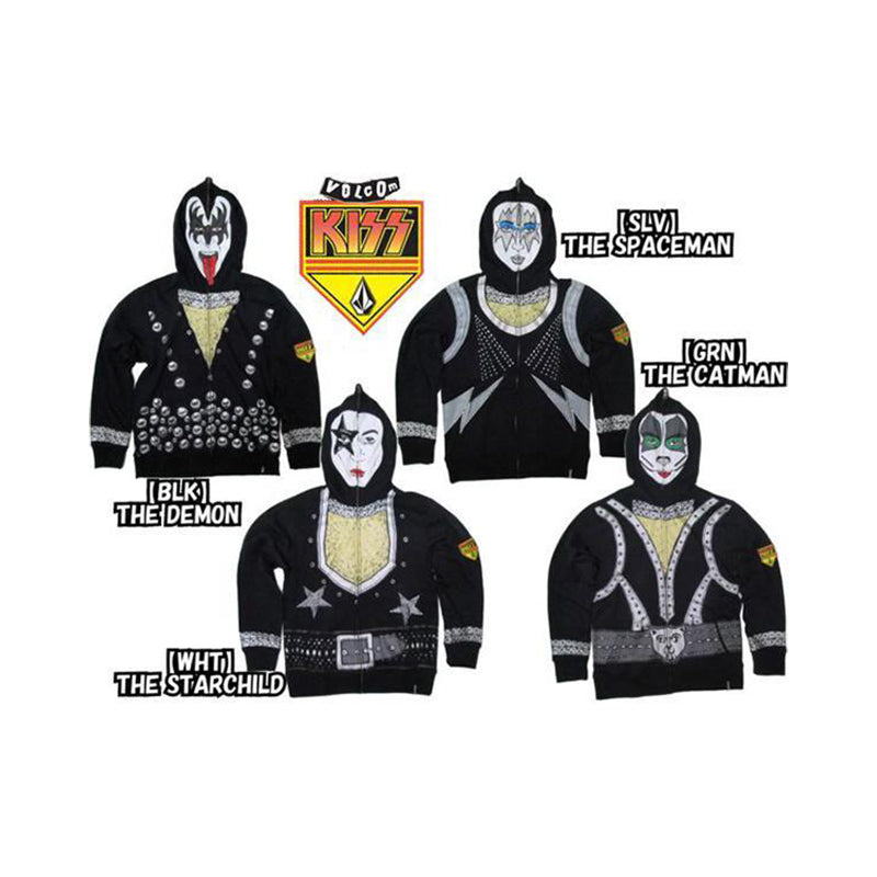 Volcom X Kiss the spaceman Full Face Zip Hoodie