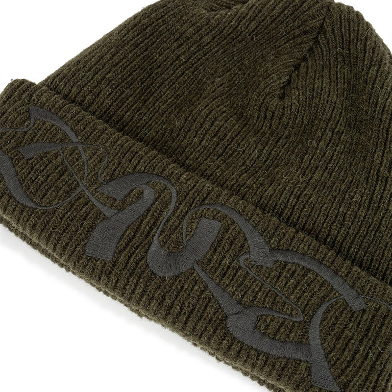 Dancer Triple Logo Army Green Beanie