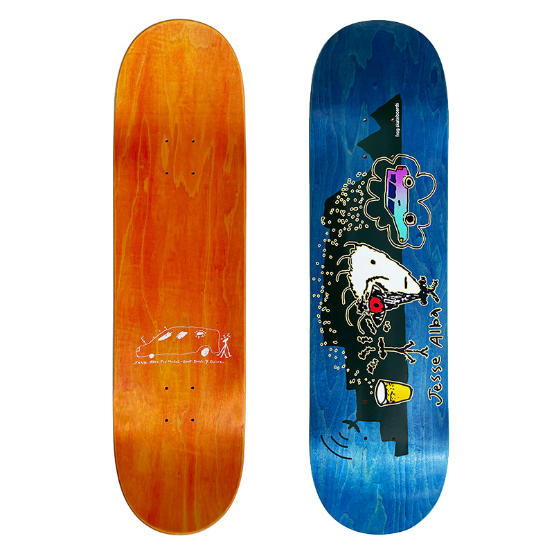 Frog Jesse Alba Red Eye 8.25in deck