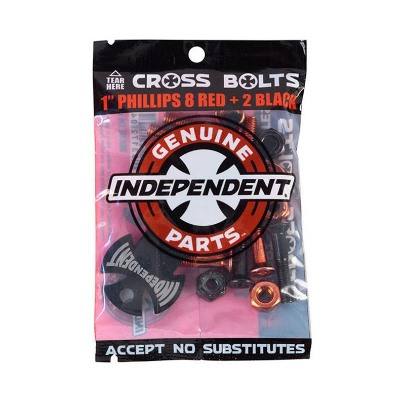 Independent Hardware 8xRød 2xSort 1.inch Phillips/ stjerne 10 stk Med Værktøj