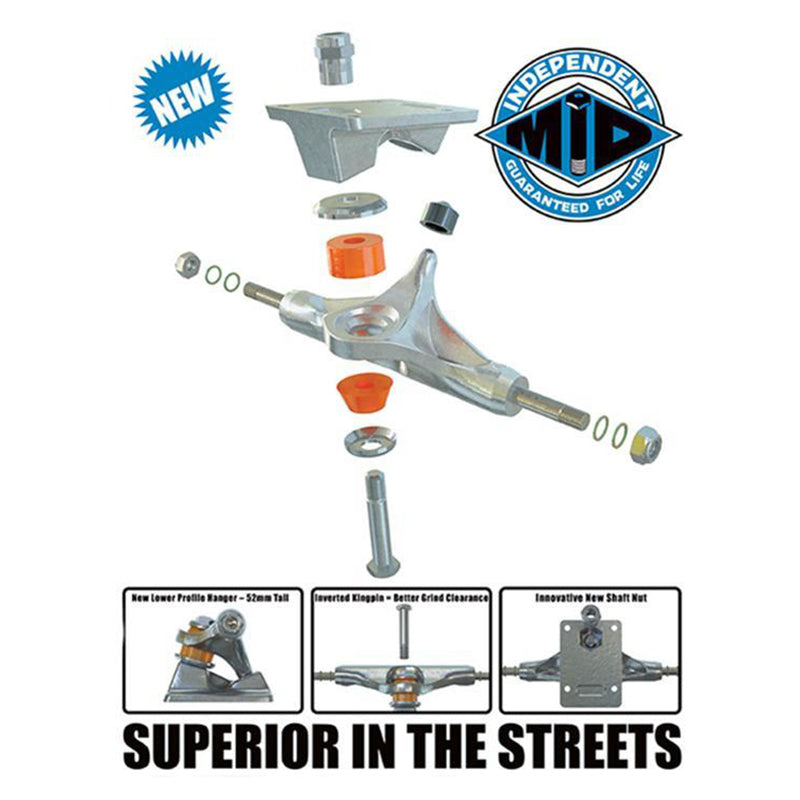 Independent Trucks Pro Tiago Lemos Mid Silver Standard 139/ 144/ 149 truck