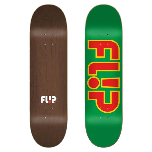 Flip Team Outlined Green 8.25in deck