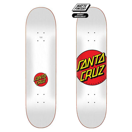 Santa Cruz Classic Dot White 8.0in deck