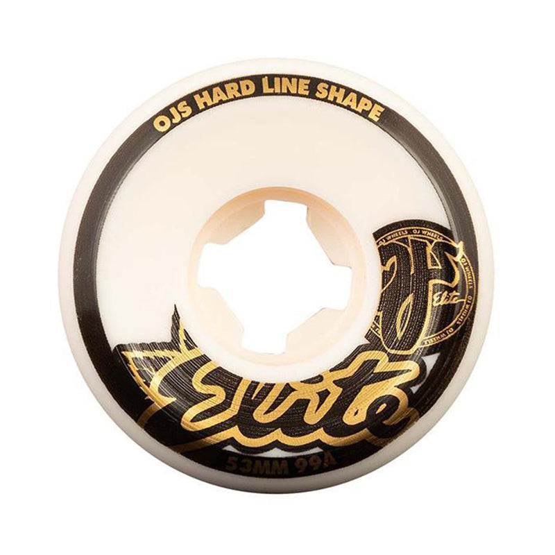 OJ Elite White Hardline 53/54/55/56/58mm 99a wheels