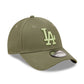 Los Angeles Dodgers 9Forty Cap League Essentials - Olive/Light Green