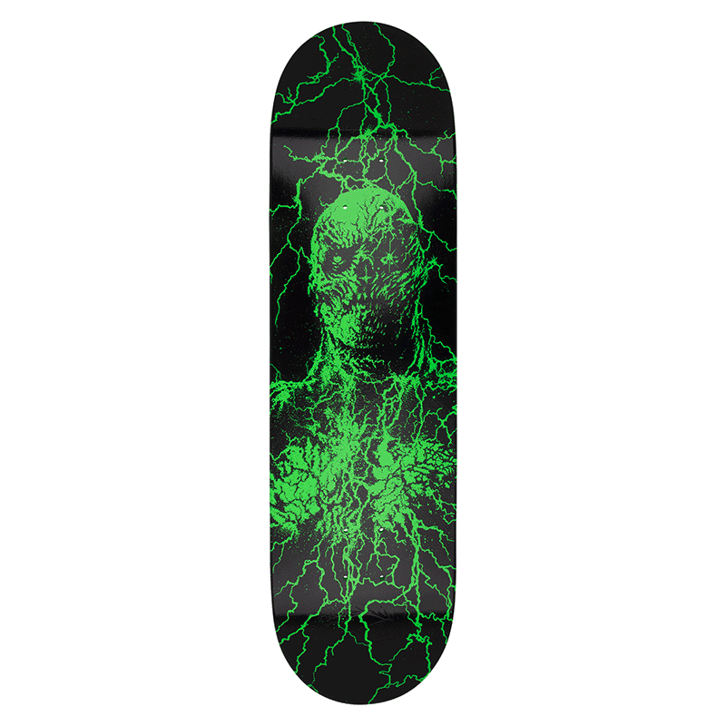 Santa Cruz X Stranger Things glow in the dark Vecna 8.5in deck