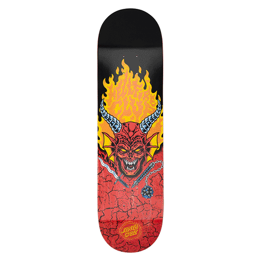 Santa Cruz X Stranger Things glow in the dark Hellfire Club 8.25in deck