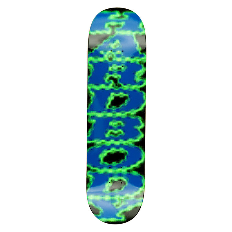 Hardbody Stacked Spot Logo Black Blue 8.25in deck