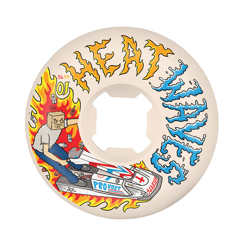 OJ Pro Collin Provost Heat Waves Elite White Full Combo 56mm 99a wheels