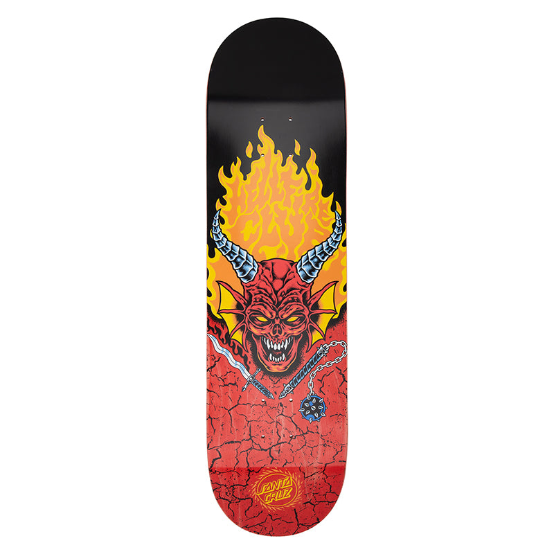 Santa Cruz X Stranger Things glow in the dark Hellfire Club 8.25in deck