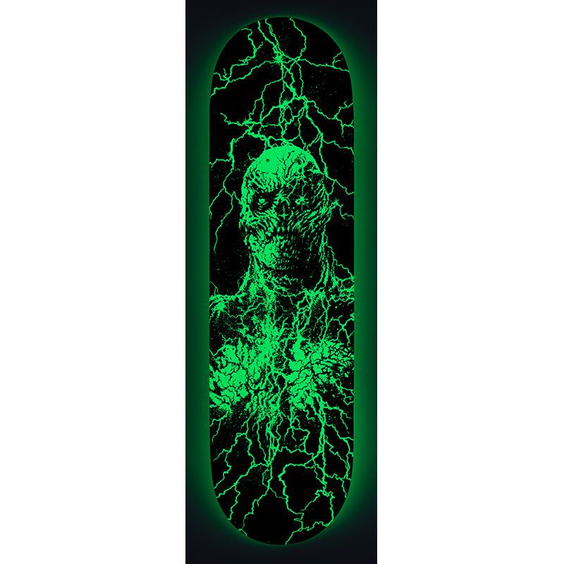 Santa Cruz X Stranger Things glow in the dark Vecna 8.5in deck