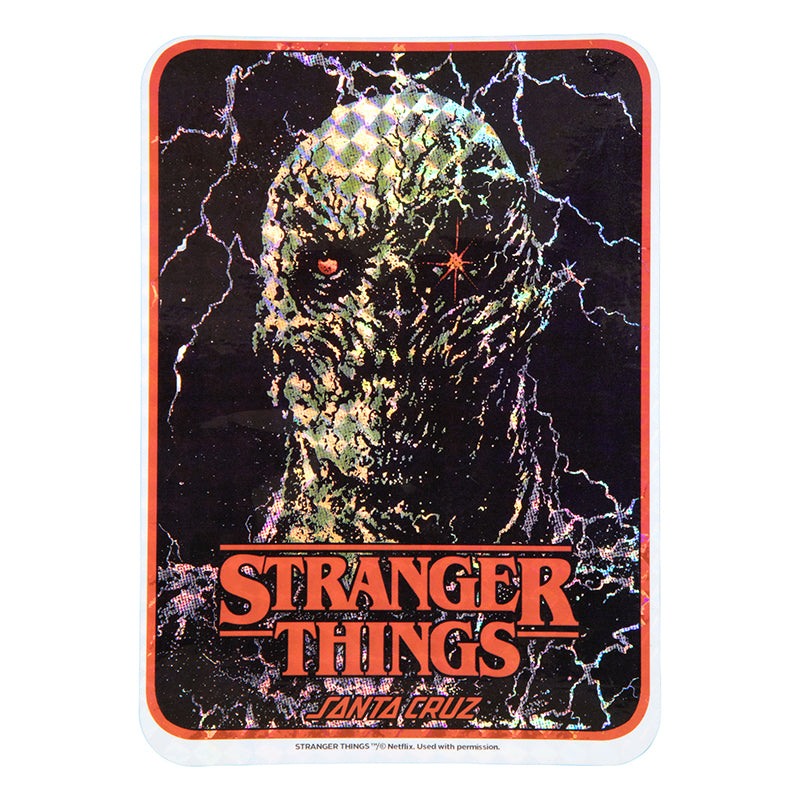 Santa Cruz X Stranger Things glow in the dark Vecna 8.5in deck