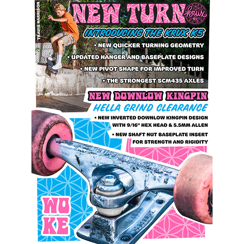 Krux Trucks K5 Black Widow DLK Standard 8.0 truck