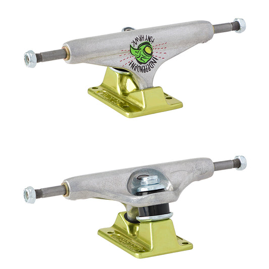 Independent Pro Tony Hawk Transmission Silver Green Forged Hollow 139/ 149 truck