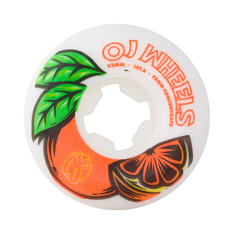 OJ From Concentrate White Orange Hardline 52/53/54mm 101a wheels