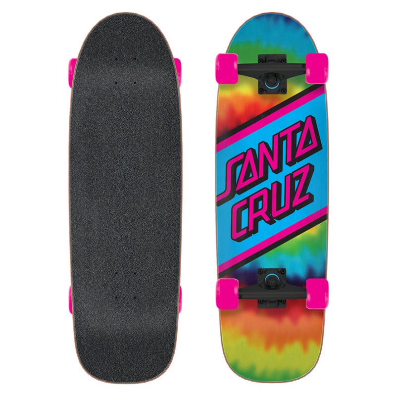 Santa Cruz Rainbow Tie Dye Street Skate Cruizer 8.79in