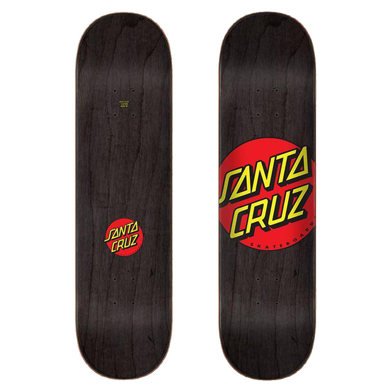 Santa Cruz Classic Dot Black 8.25in deck